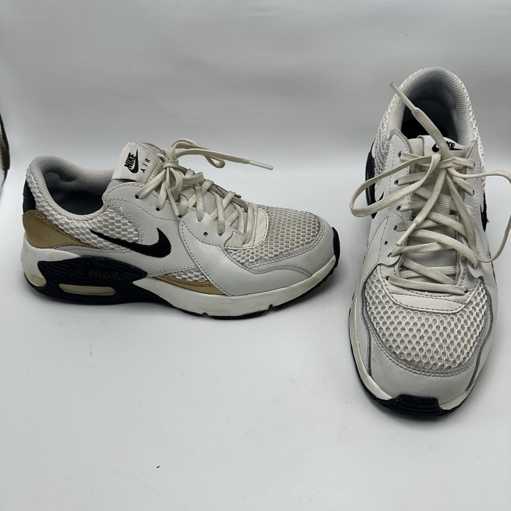 Nike Air Max Excee Phantom SHOES Metallic Gold Black White size‎ 7.5 DZ2619-001